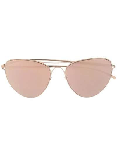 Mykita X Maison Margiela Champagne Gold Sunglasses