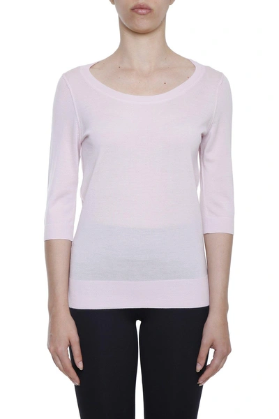 Dolce & Gabbana Ribbed Jumper In Pink