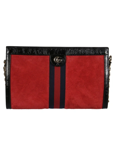 Gucci Medium Ophidia Shoulder Bag - Red