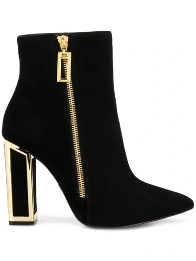 Kat Maconie Agnes Ankle Boots In Black/gold