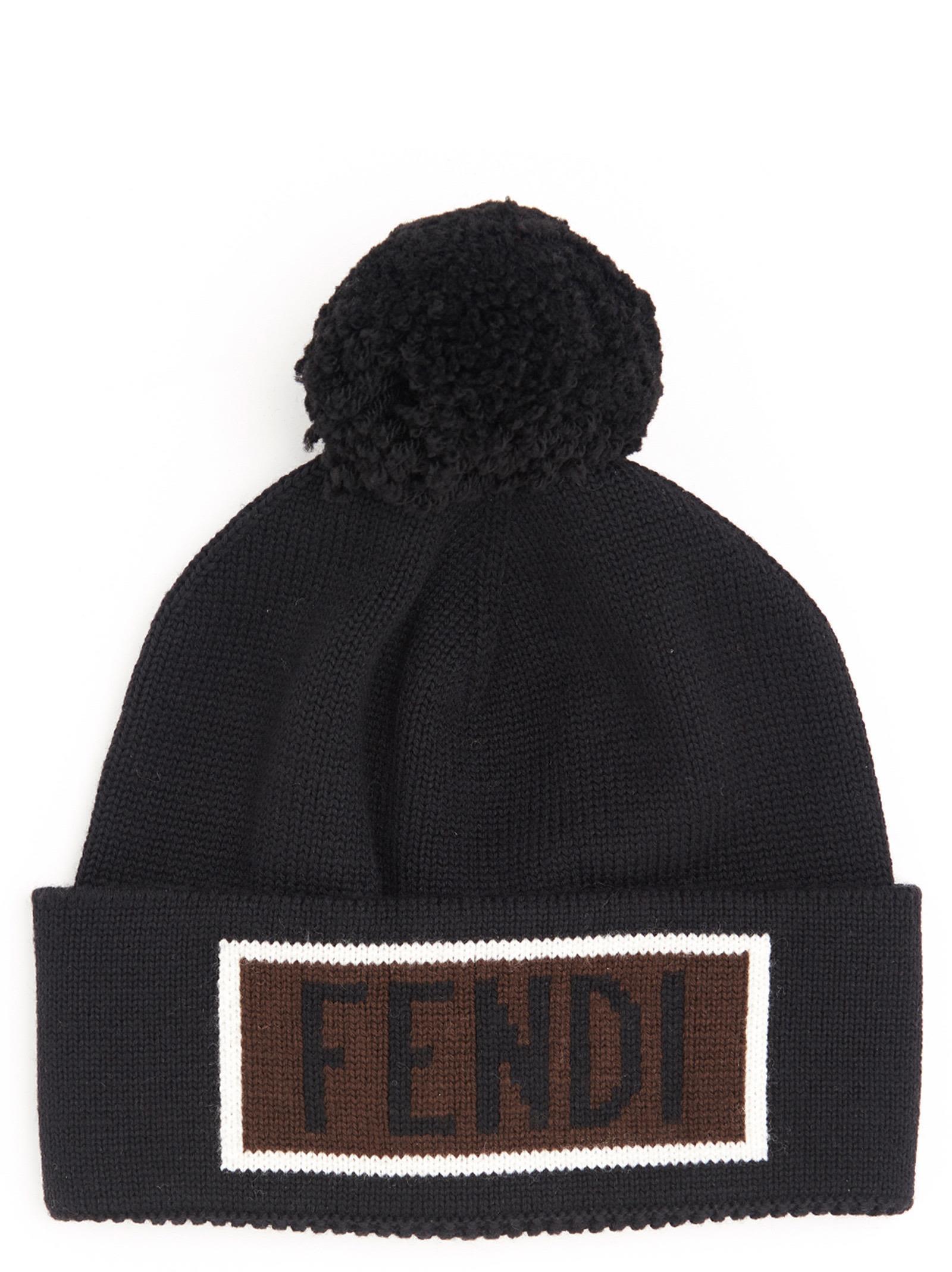 Fendi Beanie In Black | ModeSens
