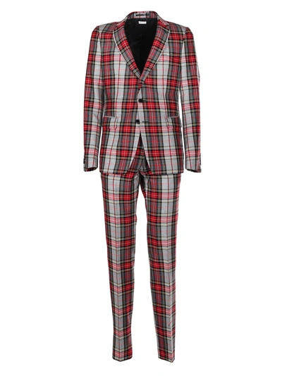 Dries Van Noten Checked Vintage Suit In Basic