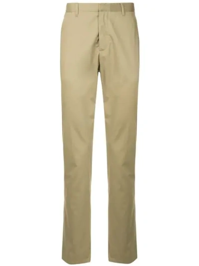 Cerruti 1881 Straight-leg Trousers In Brown