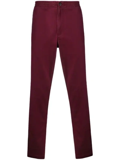 Polo Ralph Lauren Side Band Trousers In Red