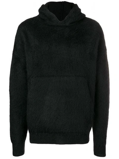 Laneus Hooded Sweatshirt In Black
