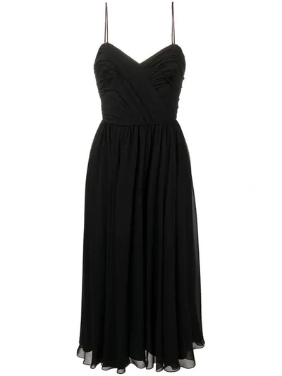 Max Mara Midi Cocktail Dress In Black