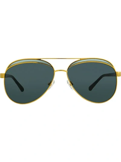 N°21 Aviator Sunglasses In Black