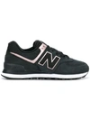 New Balance 574 Low Top Trainers - Black