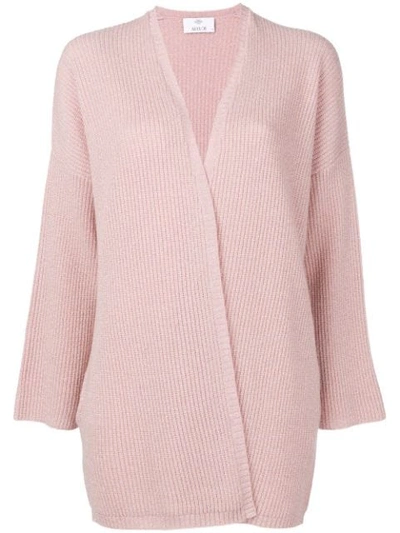 Allude Open Cardigan - Pink