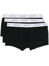 Dsquared2 Underwear Three-pack Logo Boxers In Black