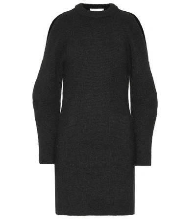 Chloé Wool-blend Dress In Black
