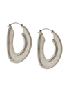 Marni Open Hoop Palladium-plated Earrings In Silver