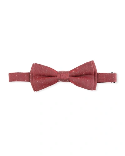 Fore Boys' Pin-dot Bow Tie In Red