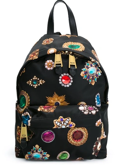 Moschino Jewel Print Backpack | ModeSens