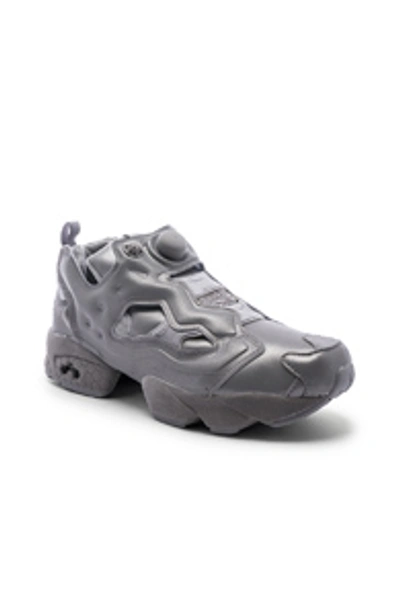 Vetements + Reebok Instapump Fury Reflective 3m Sneakers In Grey Reflective  | ModeSens