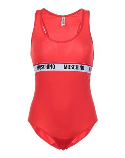 Moschino Bodysuit In Red