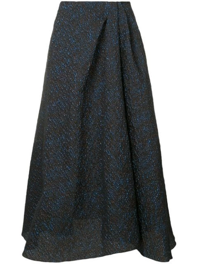 Roland Mouret A-line Flared Skirt - Blue