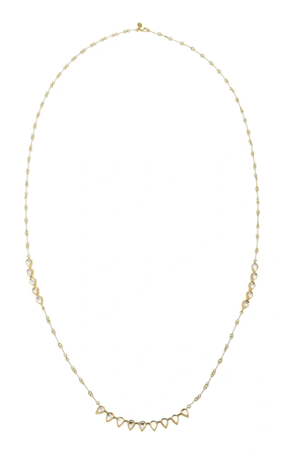 Amrapali Station 18k Gold And Diamond Teardrop Necklace