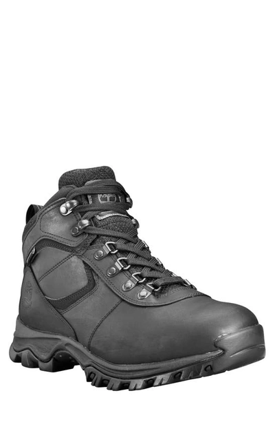 Timberland Men's Mt. Major Mid Waterproof Hiking Boots, Created For Macy's Men's Shoes In Black