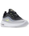 Nike Men's Air Max Axis Casual Sneakers From Finish Line In Black/volt-wolf Grey-an