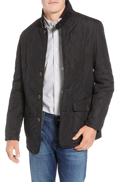 Barbour Quilted Lutz Jacket In Black