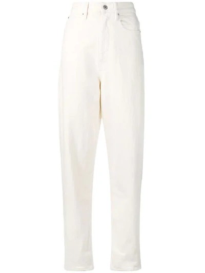 Isabel Marant Apollo Corduroy Trousers In Neutrals