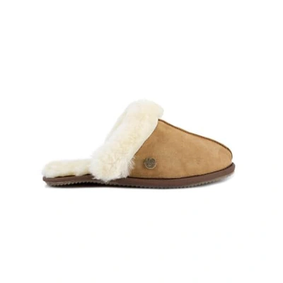 Mahi Leather Classic Women's Tan Sheepskin Slippers