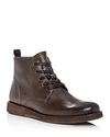 John Varvatos Brooklyn Plain Toe Boot In Black Leather