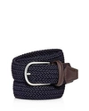 Anderson's Men's Woven Stretch Belt In Navy