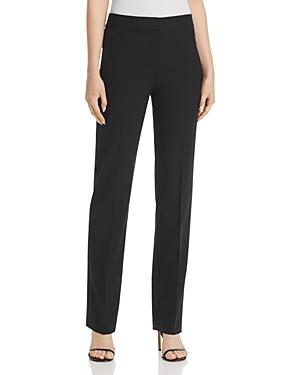 Elie Tahari Leena Straight-Leg Pants In Black | ModeSens