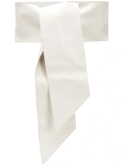 Orciani Wrap Tie Belt - White