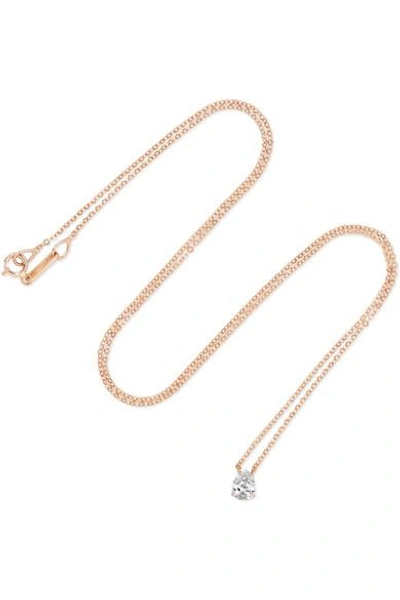 Anita Ko 18-karat Rose Gold Diamond Necklace