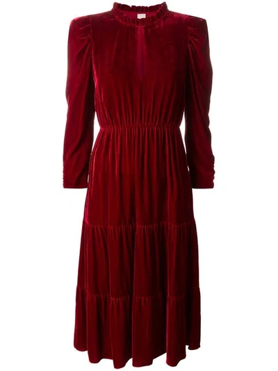 Pinko Flared Dress In Red