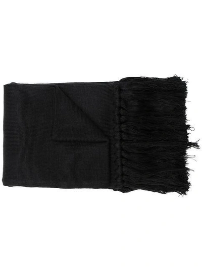 Ader Error Oversized Logo Scarf In Black