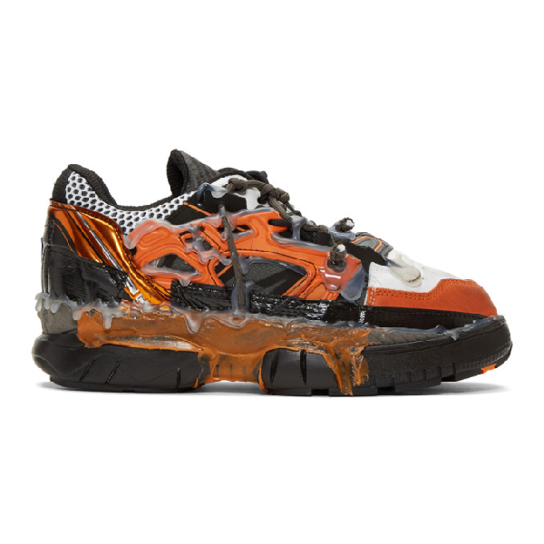 maison margiela fusion leather and mesh