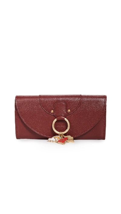 See By Chloé Live Continental Wallet In Acerola