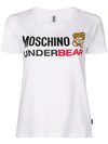 Moschino Underbear Logo Print T-shirt - White