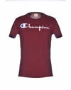 Champion T-shirt In Maroon