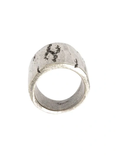 Tobias Wistisen Cracked Ring In Large Veins Stones Ring Arg: 28.5 Grs