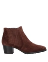 Tod's Ankle Boots In Cocoa