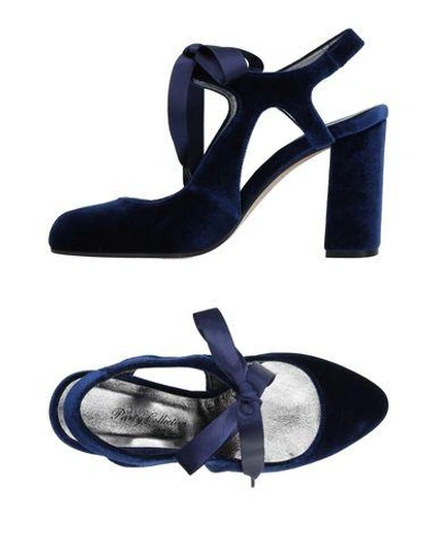 Cheville Pumps In Dark Blue