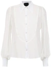 Andrea Bogosian Sheer Silk Shirt In White