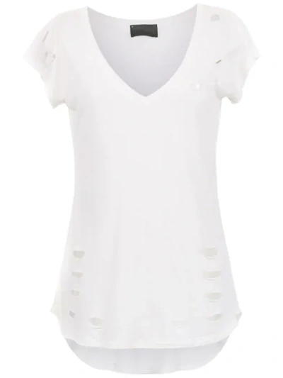 Andrea Bogosian Perforated Blouse - 白色 In White