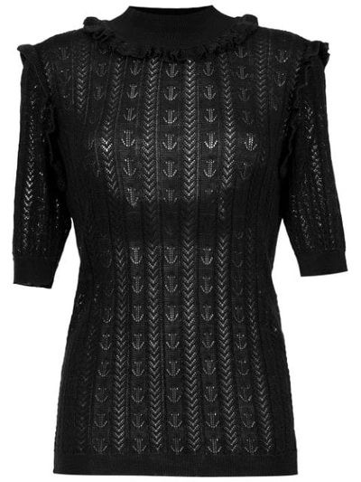 Andrea Bogosian Knitted Top - Black
