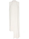 Givenchy Fringe-trimmed Silk-crepe Top In Ivory