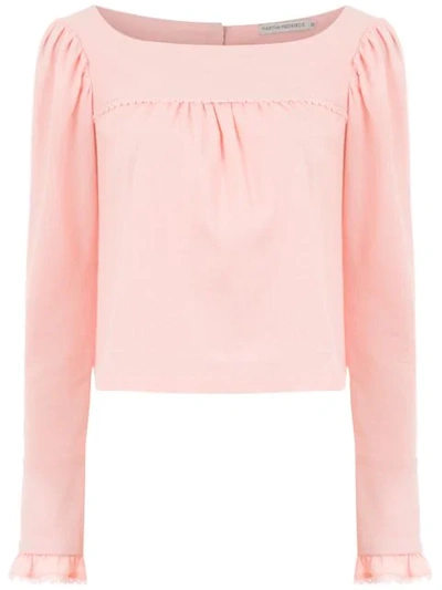 Martha Medeiros Long Sleeved Top In Pink