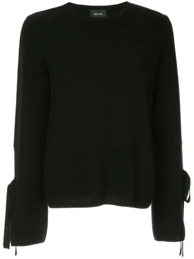 Gvgv G.v.g.v. Milano Ribber Bow Knit Sweater - Black