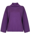 Gvgv G.v.g.v. Milano Ribbed Bow High Neck Sweater - Purple