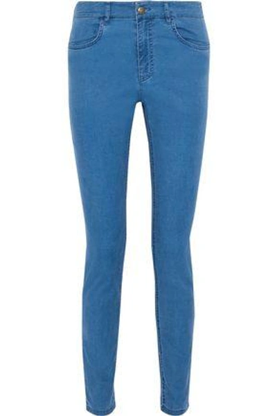 Apc Mid-rise Skinny Jeans In Cobalt Blue