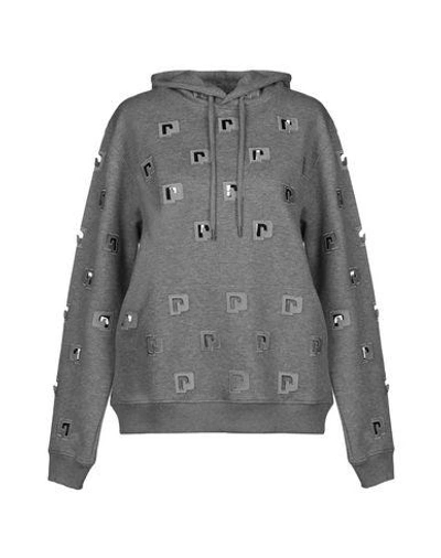 Paco Rabanne Hooded Sweatshirt In Grey